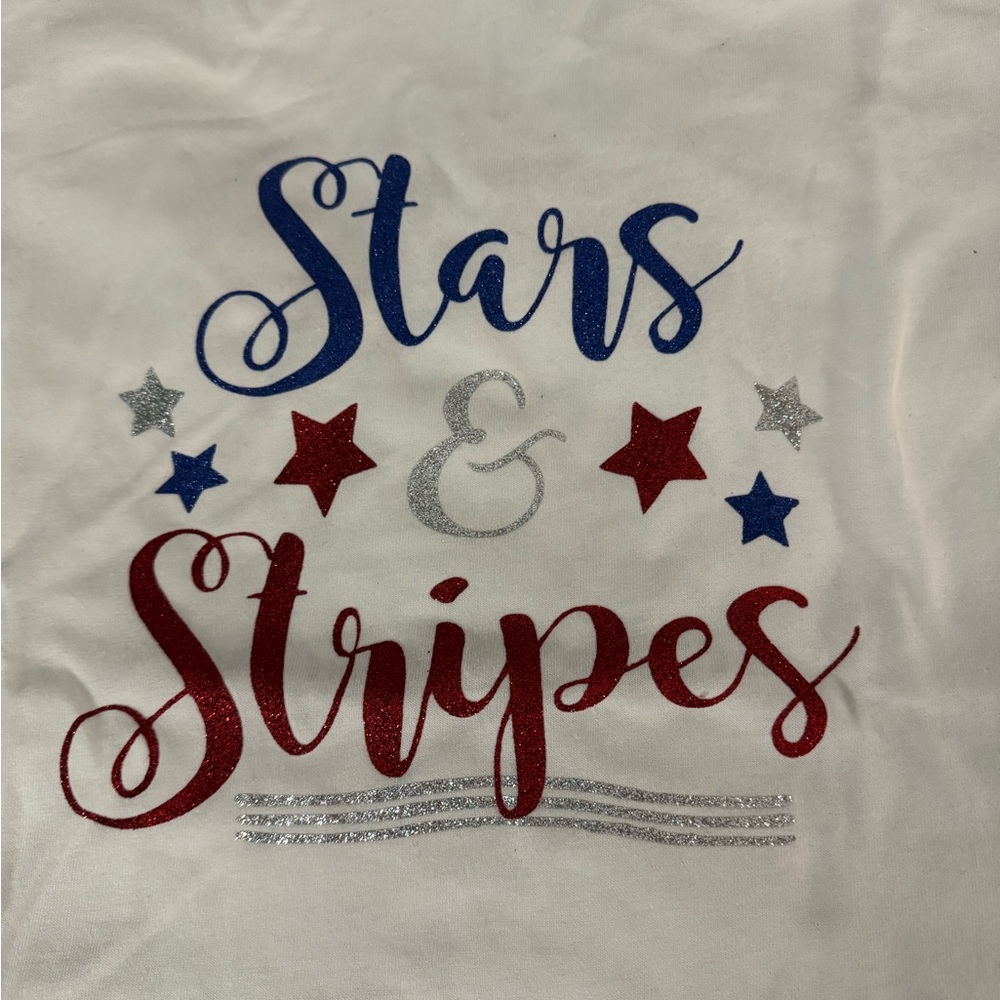 Custom T-shirt - “Stars & Stripes”- your color choice of shirt and design.